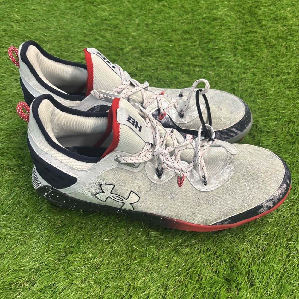 Under Armour Harper Elite 8 TPU Mens 15 USA‎ Baseball Cleats 3027014 100 - Picture 2 of 5